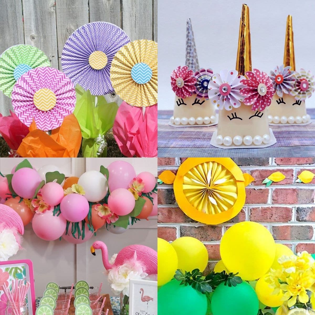 3 Easy DIY Unicorn Birthday Party Ideas Using Dollar Tree Supplies!