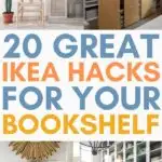 ikea hacks for bookshelves