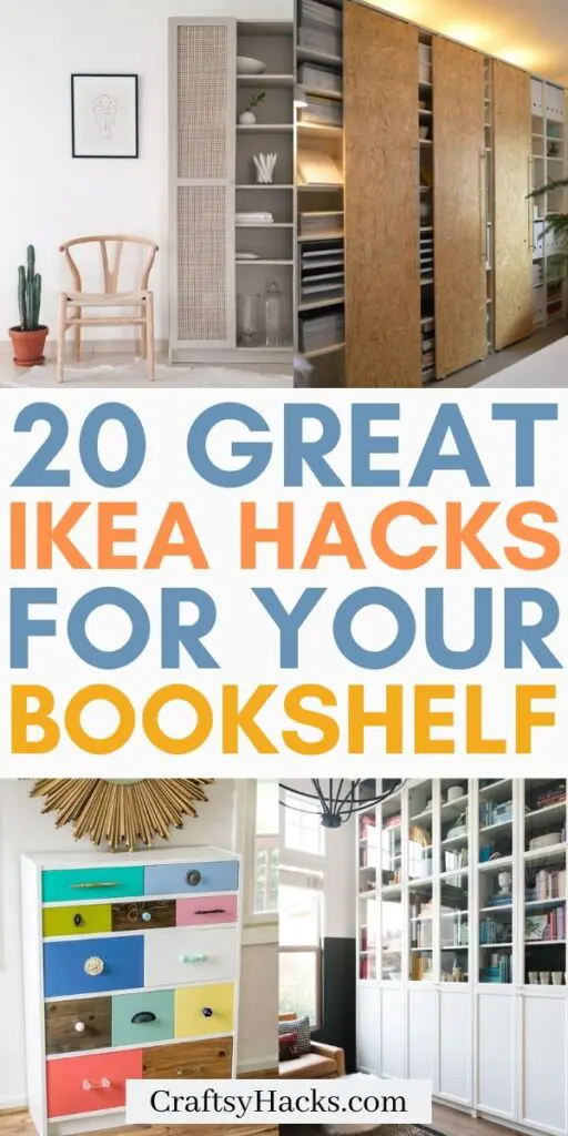 ikea hacks for bookshelves