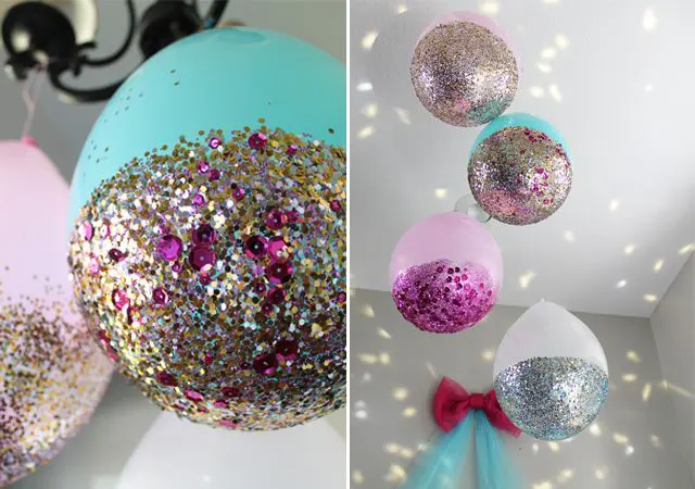 Glittery Balloons