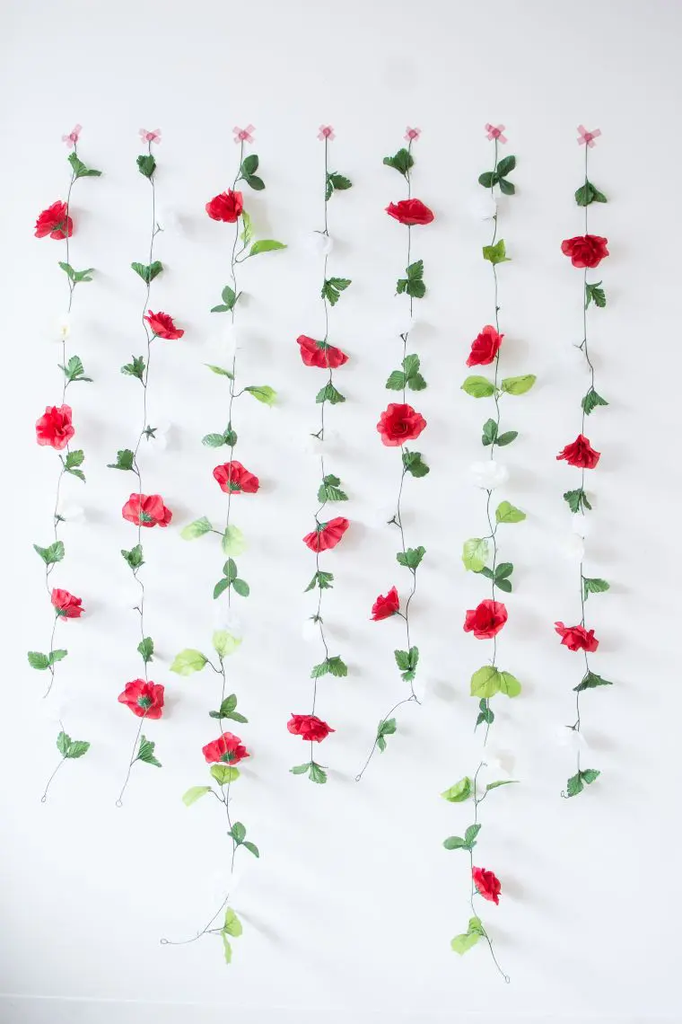 DIY Floral Vine Backdrop