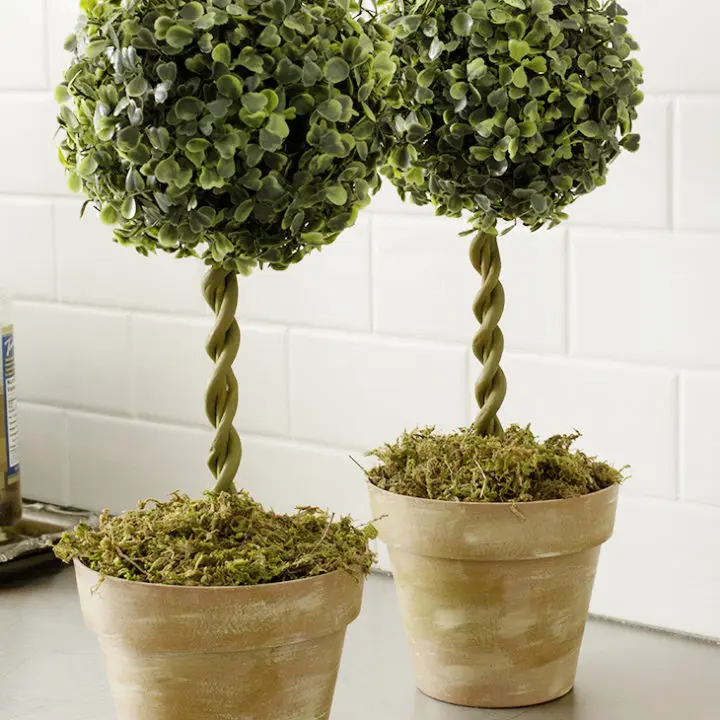 DIY Topiary Tree and Planter Set