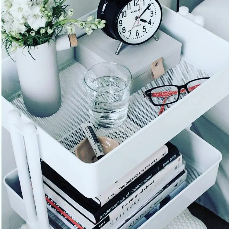 Nightstand Metal Organizer