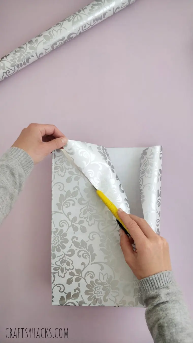 cutting decorative paper