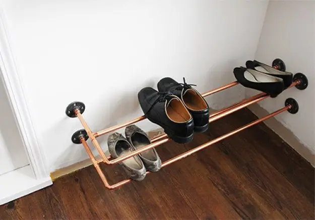 Wall Mounted Copper Shoe Racks