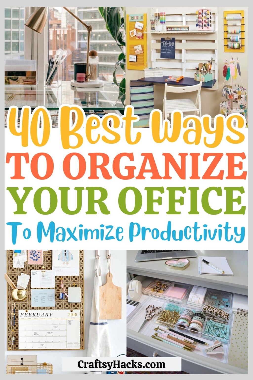 40 Creative Office Organization Ideas - Craftsy Hacks