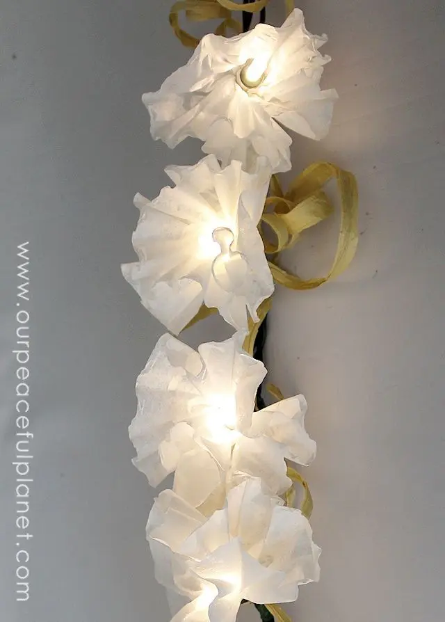 Coffee Filter Flower Light