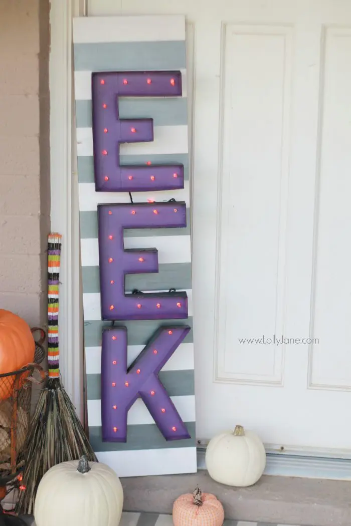 DIY Front Porch Marquee