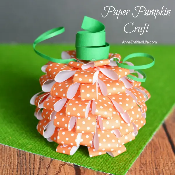 Pumpkin Cardstock Decor