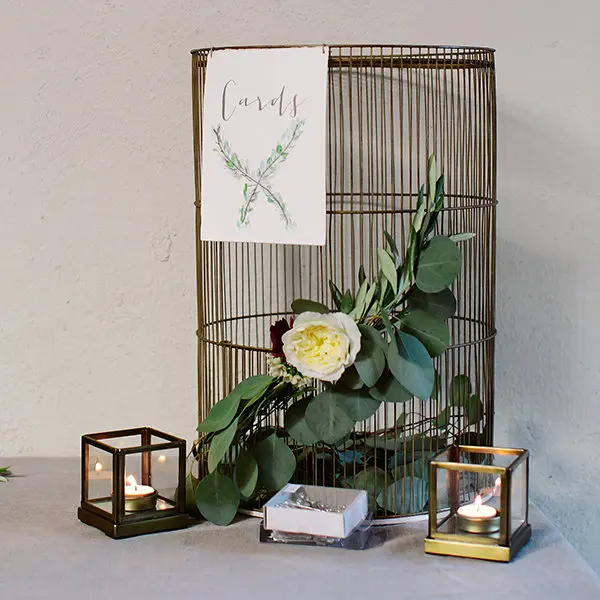 DIY Wedding Card Cage