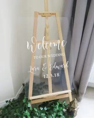 Welcome Glass Board