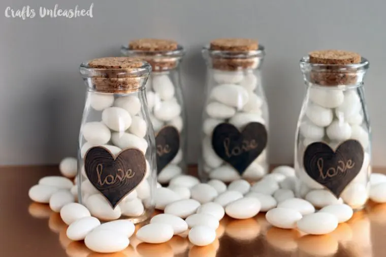 Milk Bottle Wedding Favors