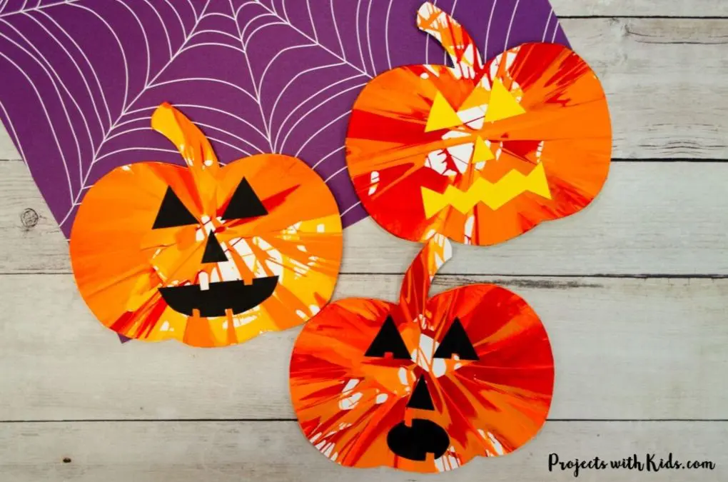 Halloween Spin Painting