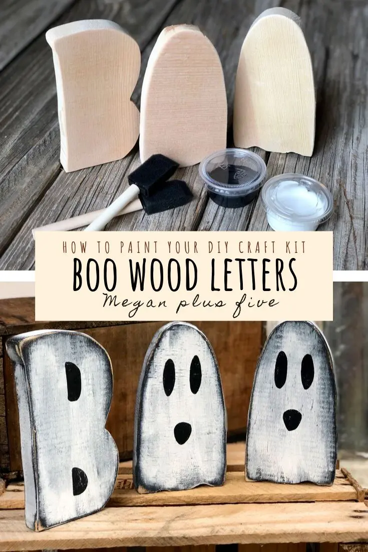 DIY Wood BOO Letters