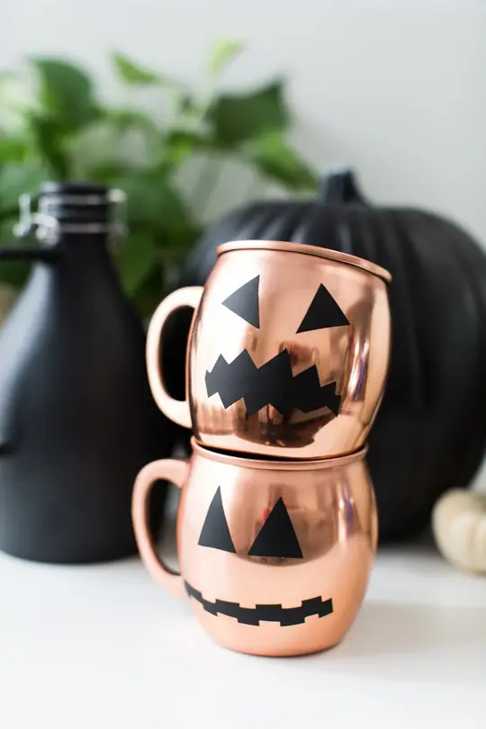 Copper Pumpkin Mugs