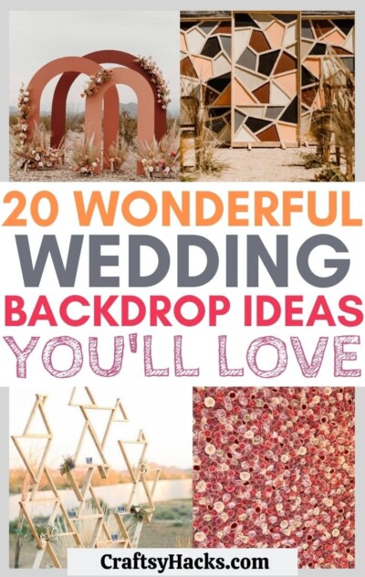 20 Wonderful Wedding Backdrop Ideas - Craftsy Hacks