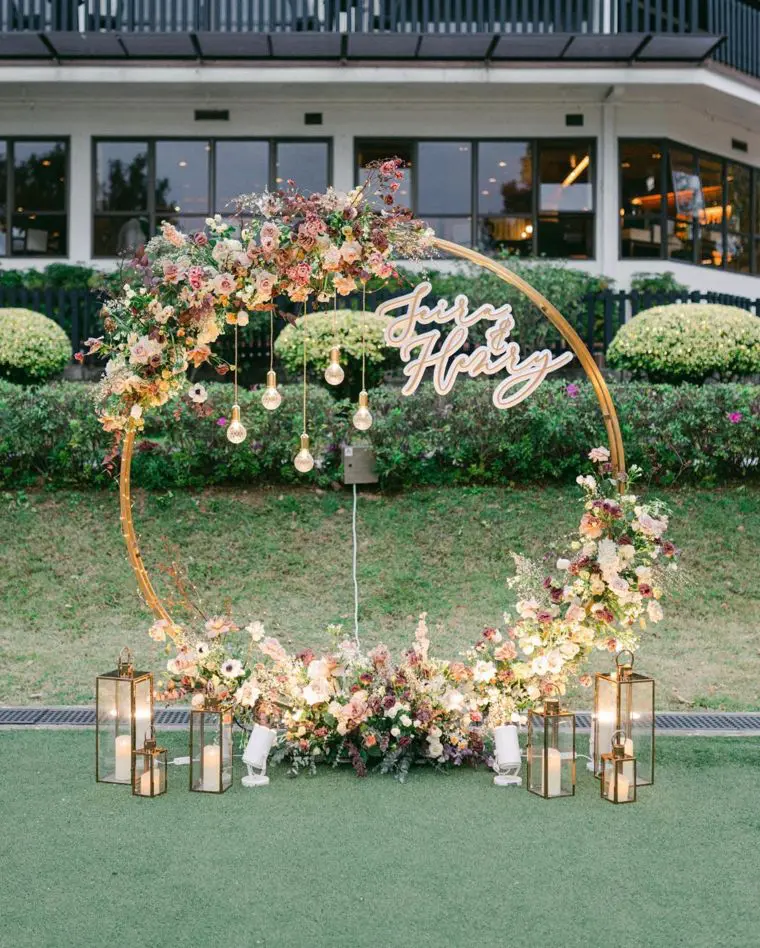 Floral Hoop Backdrop