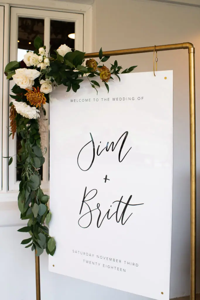 DIY Wedding Welcome Sign (so easy!) 