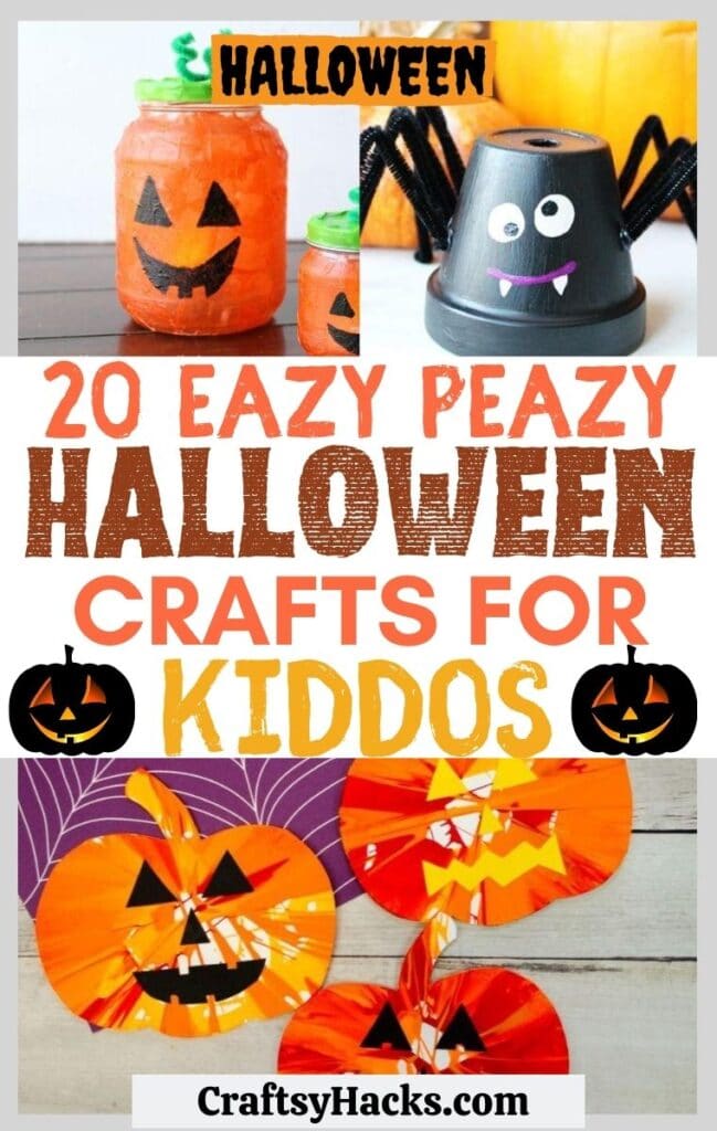 20 Easy Halloween Crafts for Kids - Craftsy Hacks