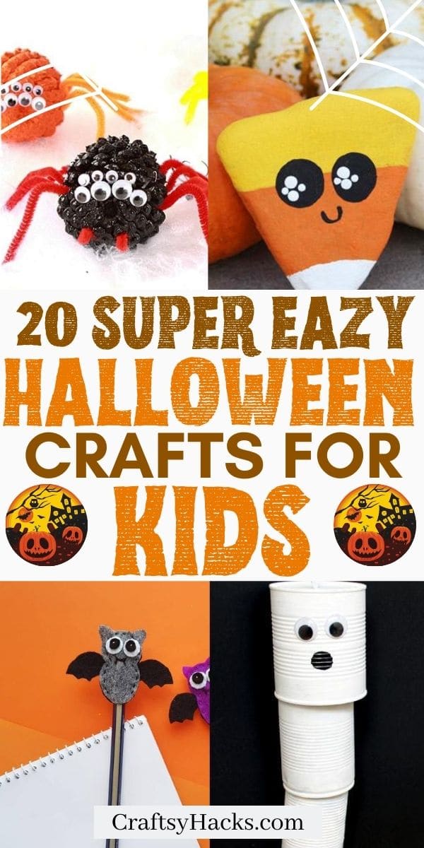 20 Easy Halloween Crafts for Kids - Craftsy Hacks