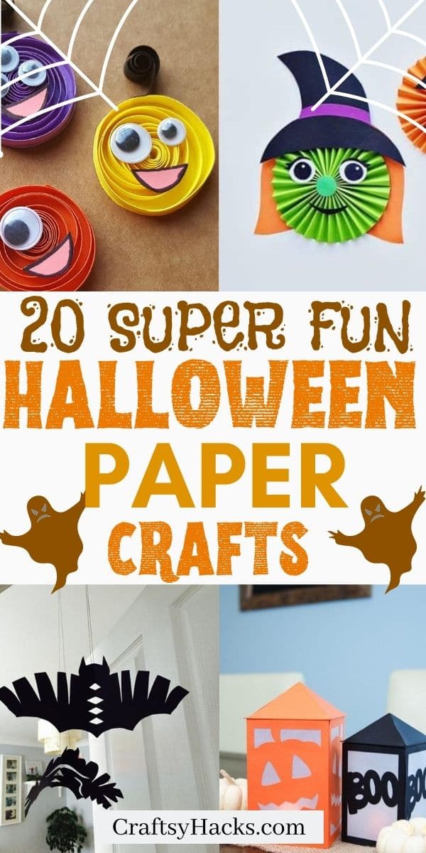 20 Spooky Halloween Paper Crafts - Craftsy Hacks