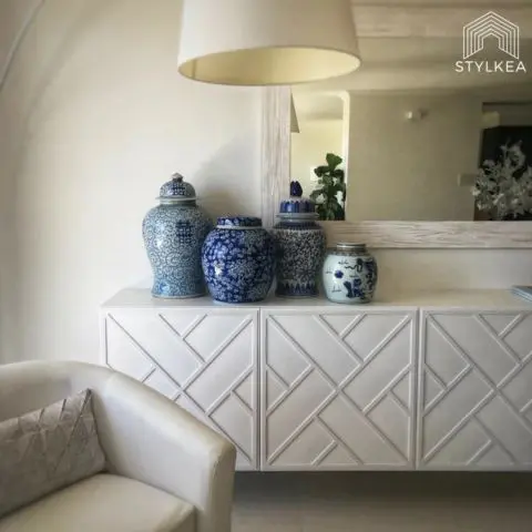 Floating Geometric Sideboard