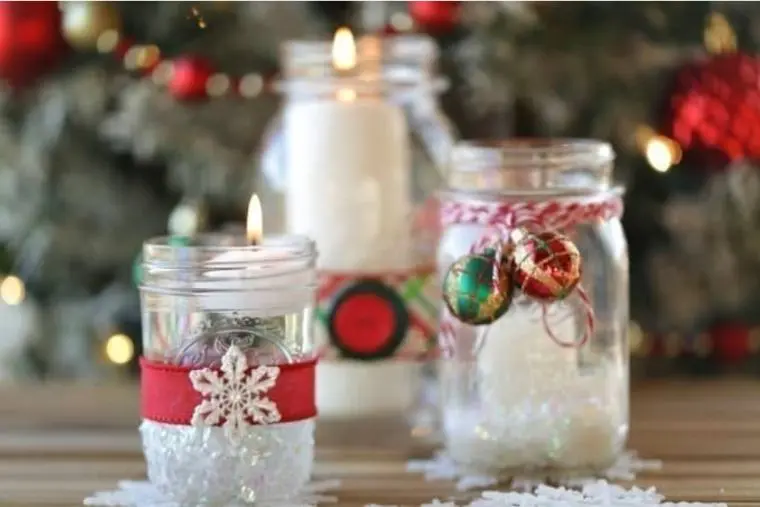 Mason jar candles