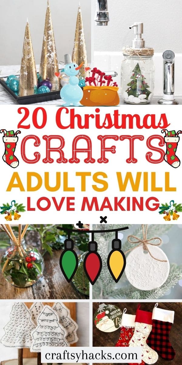 20 Easy Christmas Crafts for Adults Craftsy Hacks