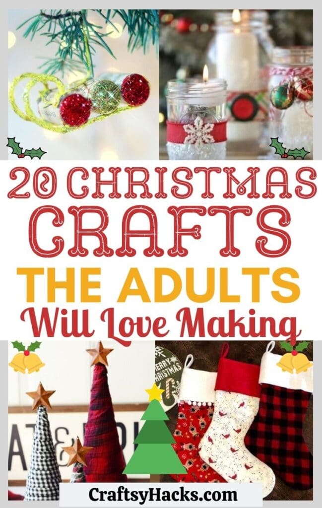 20 Eazy Christmas Crafts for Adults - Craftsy Hacks