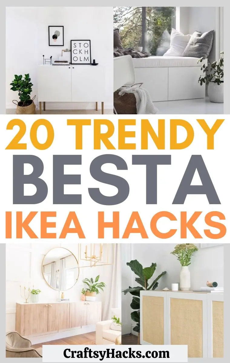 trommel zoet Pence 20 Trendy IKEA Besta Hacks - Craftsy Hacks