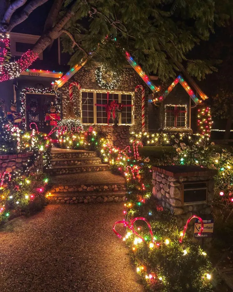 Lit-up walkway