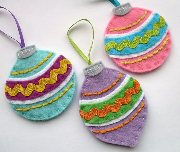 Felt Vintage Ornaments