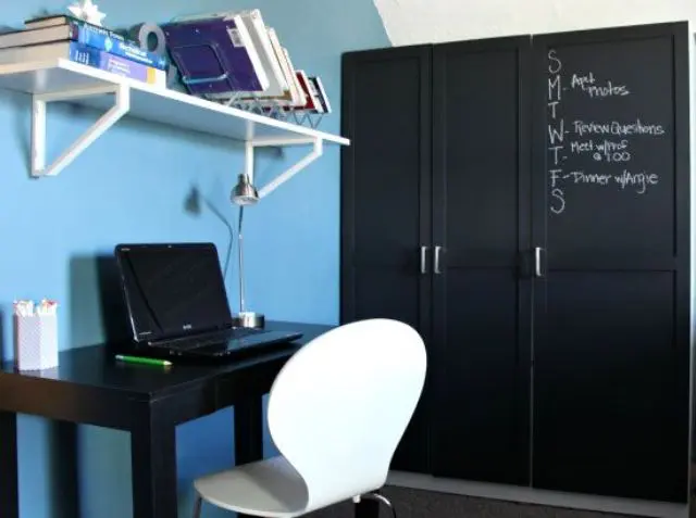 Chalkboard closet front