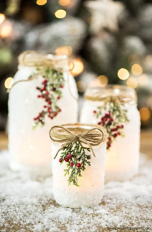 20 Cute Christmas Crafts For Teens Craftsy Hacks   17 DIY Snowy Mason Jars .webp