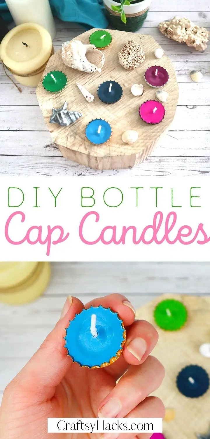 DIY Bottle Cap Candles