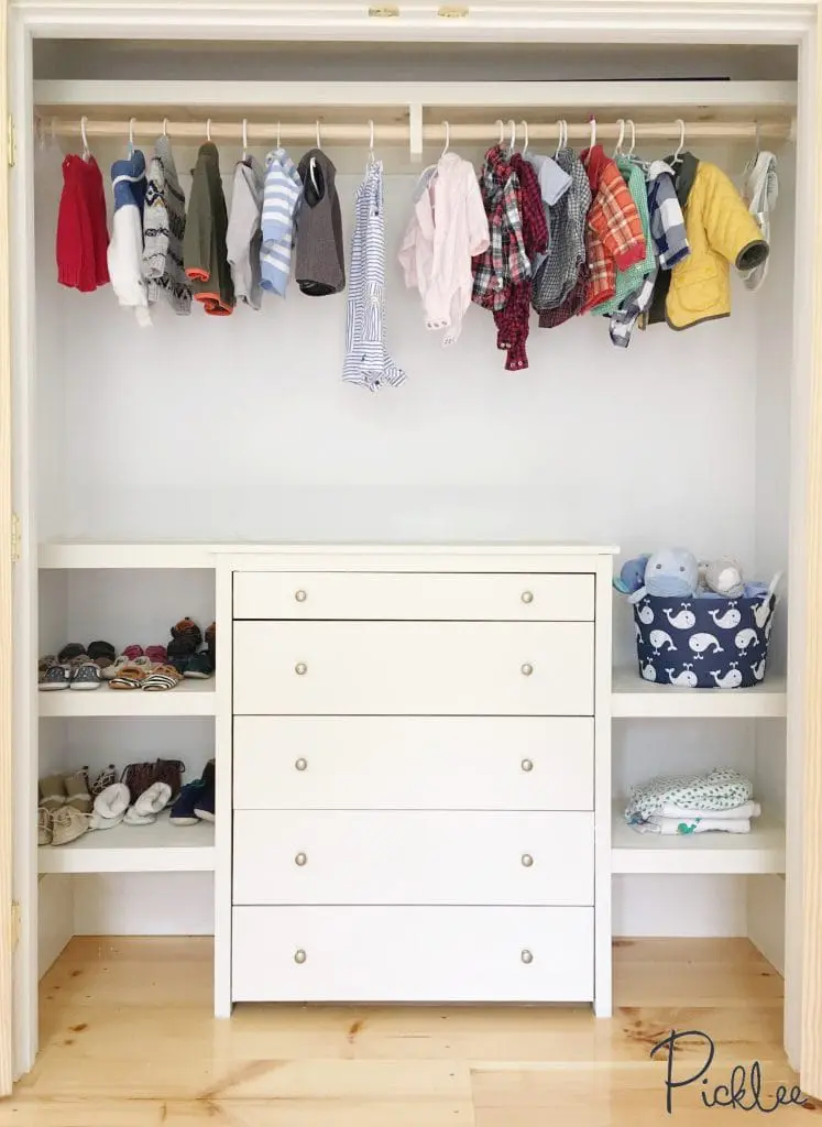 nursery closet dresser
