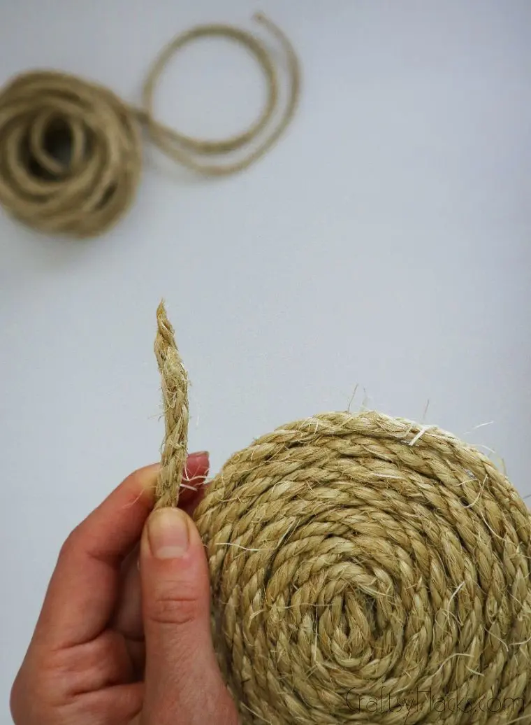 glueing end of rope