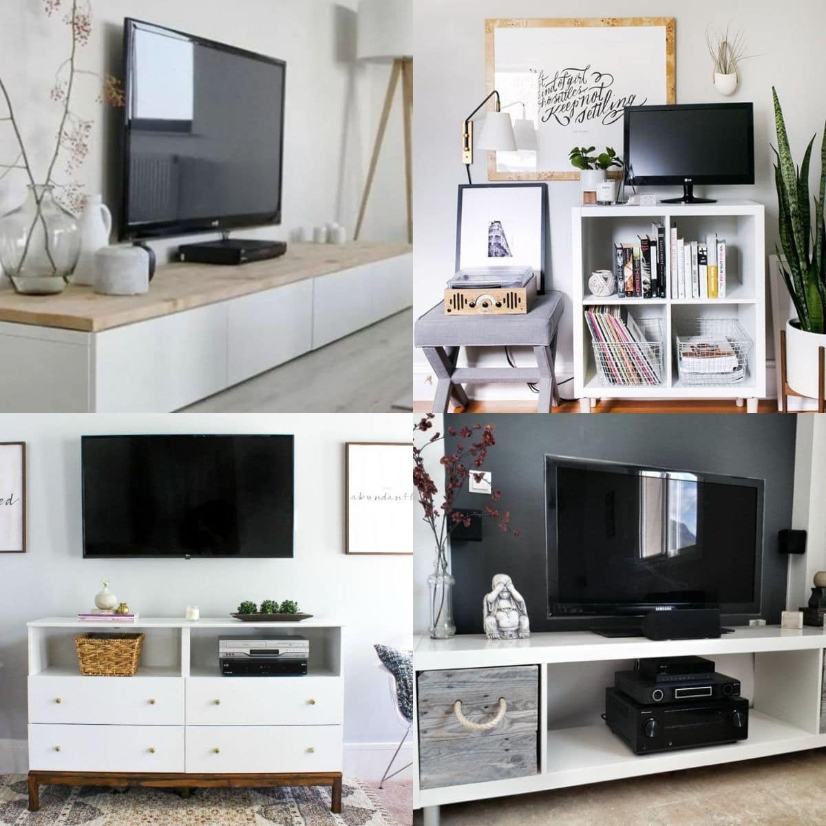 20 Stunning Ikea Tv Stand Hacks Craftsy Hacks #1 give your kallax tv stand new skins. 20 stunning ikea tv stand hacks