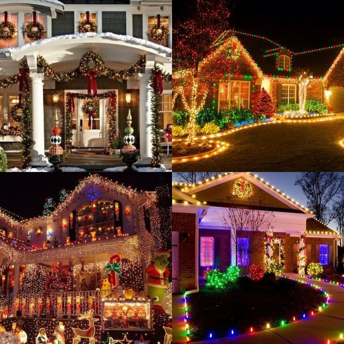 20 Easy Outdoor Christmas Light Ideas