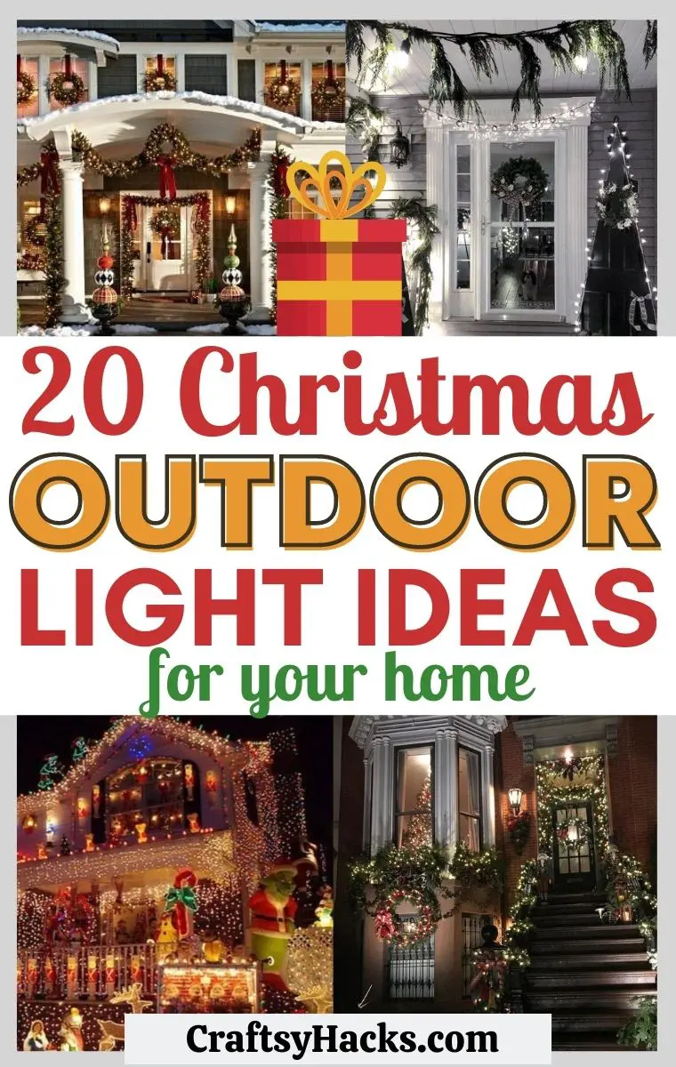 20 Easy Outdoor Christmas Light Ideas - Craftsy Hacks