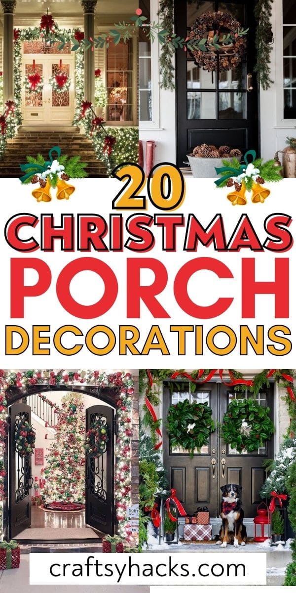 20 Christmas Porch Decorations - Craftsy Hacks