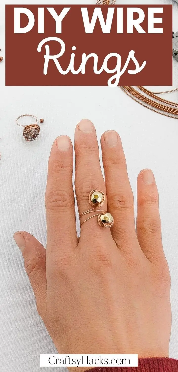 Cute DIY Wire Rings Out of Copper - Craftsy Hacks