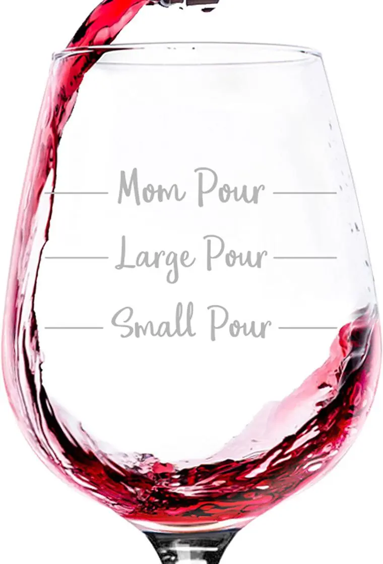 mom wine glass
