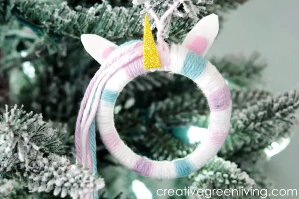 Mason Jar Unicorn Ornament