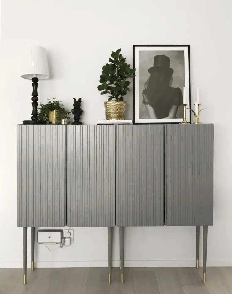 Grey Minimalist Shelving