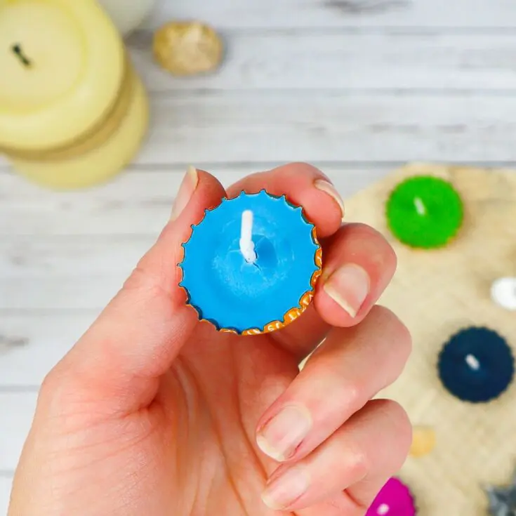 DIY Bottle Cap Candles