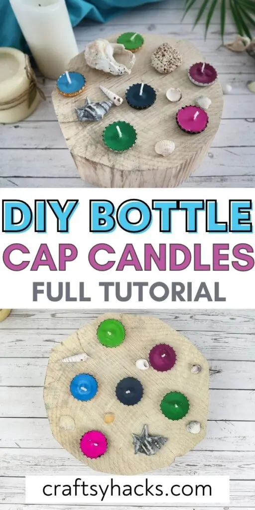 bottle cap candles