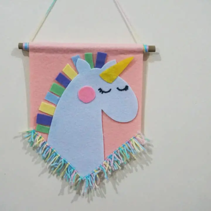 Unicorn Felt Banner