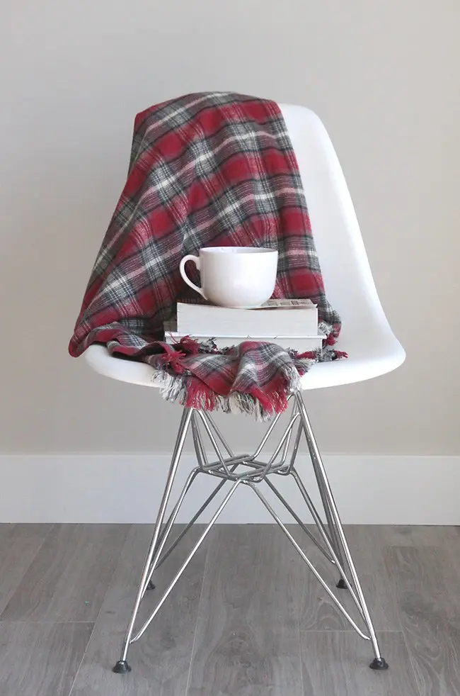 Fringed Flannel Throw