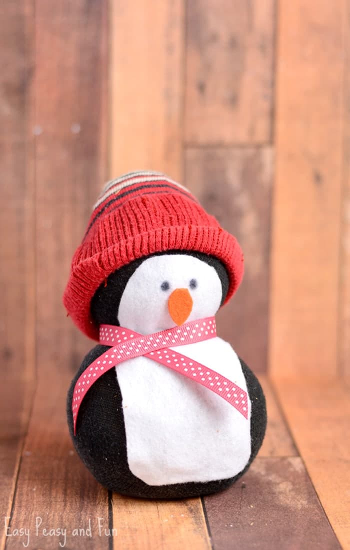No-Sew Sock Penguin Craft